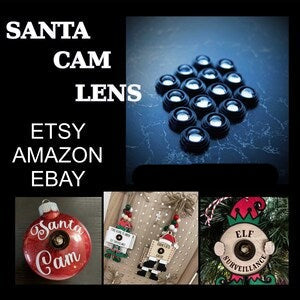 100 SANTA CAM LENS WITH STICKY ADHESIVE PADS FOR EASY APPLICATION!