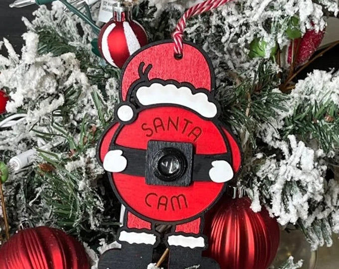 50 SANTA CAM LENS WITH STICKY ADHESIVE PADS FOR EASY APPLICATION!